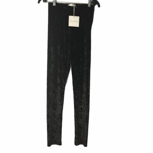 Yelete black plush velvety leggings super soft comfy NWT